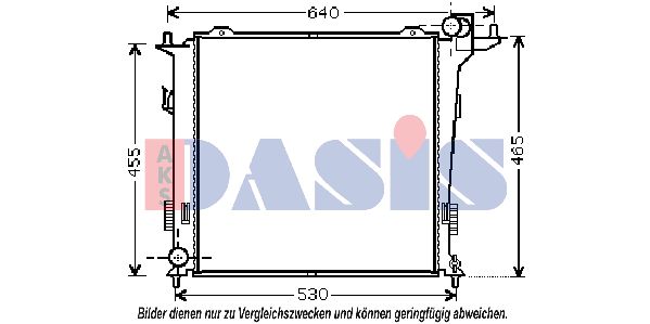 AKS DASIS radiatorius, variklio aušinimas 560058N